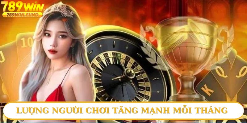 Lượng người chơi tăng mạnh mỗi tháng